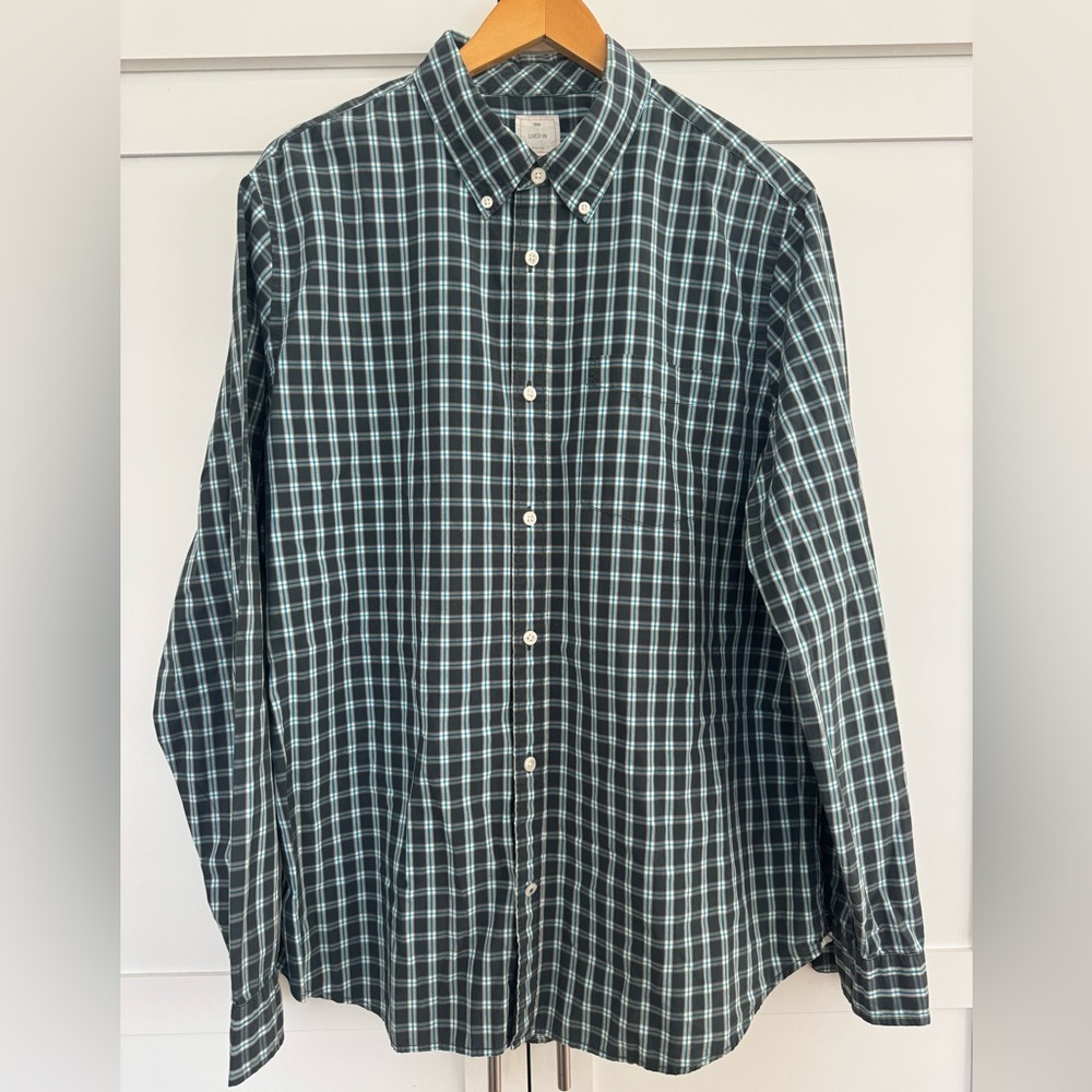 GAP Men's 100% Cotton Checkered Button down Shirt XL